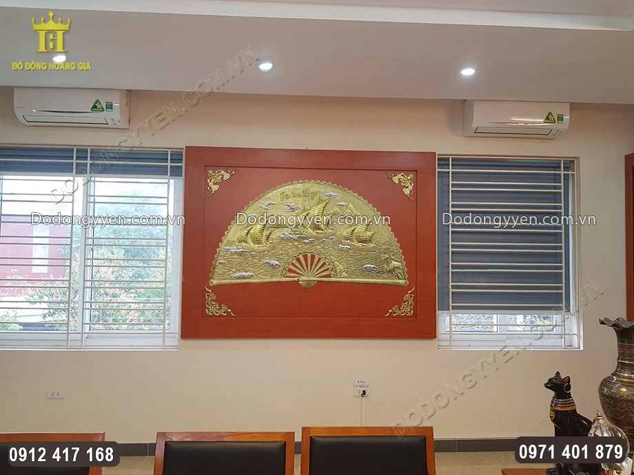 Tranh Quạt Thuận Buồm Xu&ocirc;i Gi&oacute; H&agrave;ng Kĩ 164Cm